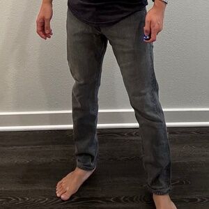 Hiroshi Kato Slim Tapered "Scissors" Gray Jeans - 30x30